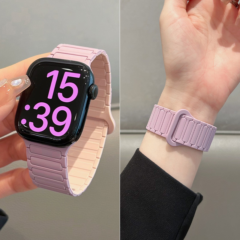 Silikonska magnetska narukvica za Apple Watch S10, 38–49 mm, moderan dizajn