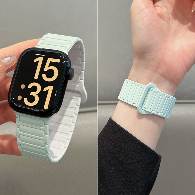 Silikonska magnetska narukvica za Apple Watch S10, 38–49 mm, moderan dizajn