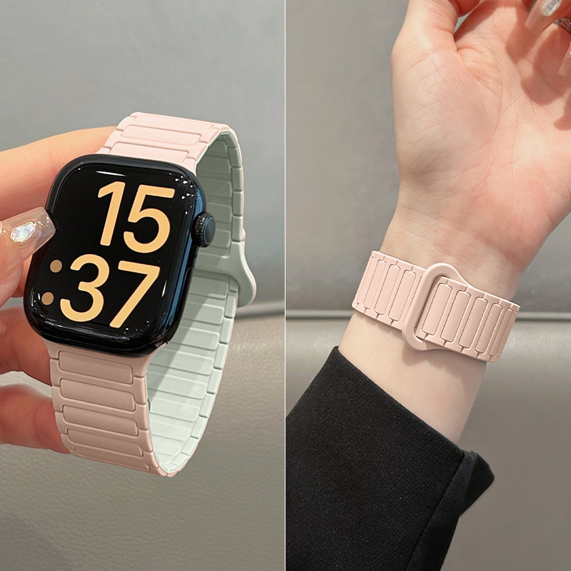 Silikonska magnetska narukvica za Apple Watch S10, 38–49 mm, moderan dizajn