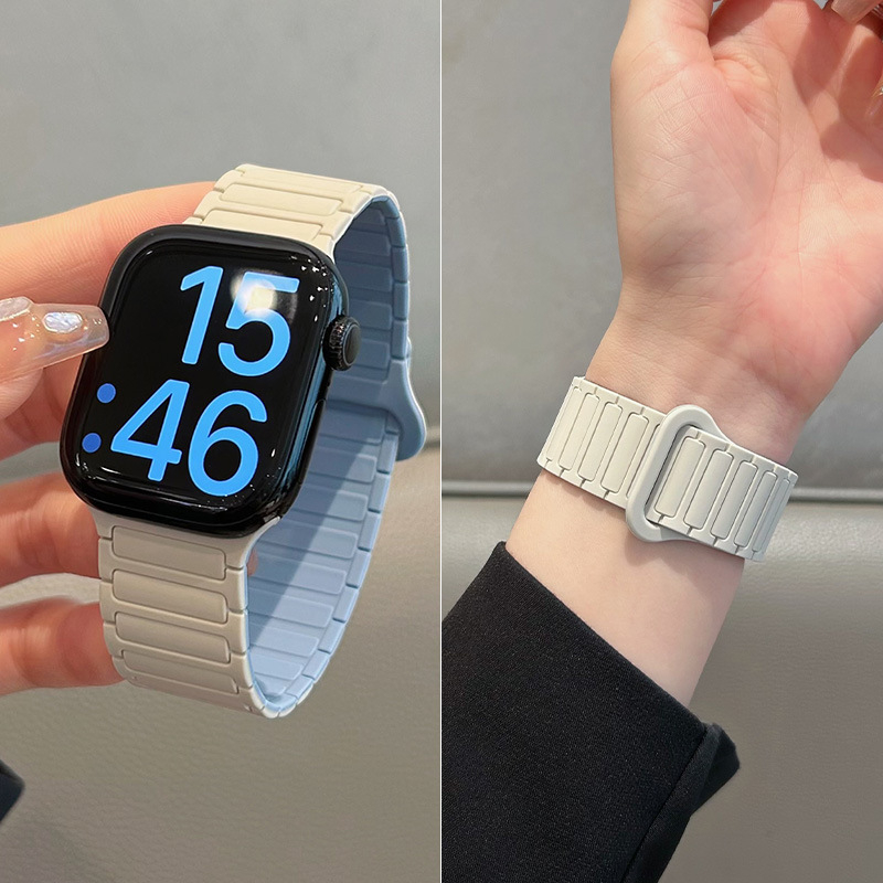 Silikonska magnetska narukvica za Apple Watch S10, 38–49 mm, moderan dizajn