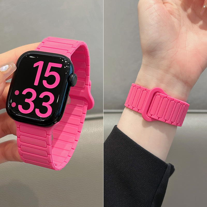Silikonska magnetska narukvica za Apple Watch S10, 38–49 mm, moderan dizajn