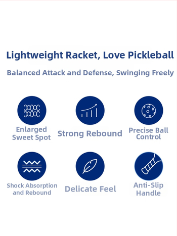Kenier set reketa za pickleball, drveni, stil crtić, dimenzije 40 × 20 × 1,5 cm, masa 750 g