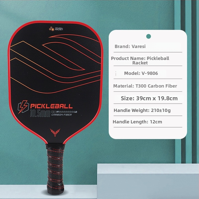 Pickleball padele – oglekļa šķiedra, profesionālā līmenī, ultra viegls, svars 210±10 g, zīmols Varesi/Weileisi