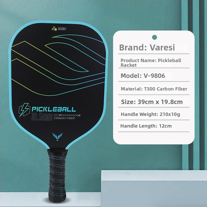 Pickleball padele – oglekļa šķiedra, profesionālā līmenī, ultra viegls, svars 210±10 g, zīmols Varesi/Weileisi