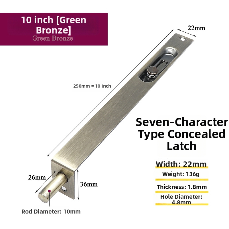 Nerūsējošā tērauda, F-tip slēdzis durvīm, 7 rakstzīmju spraudnis, elektroplētas pārklājums, zīmols Asabie