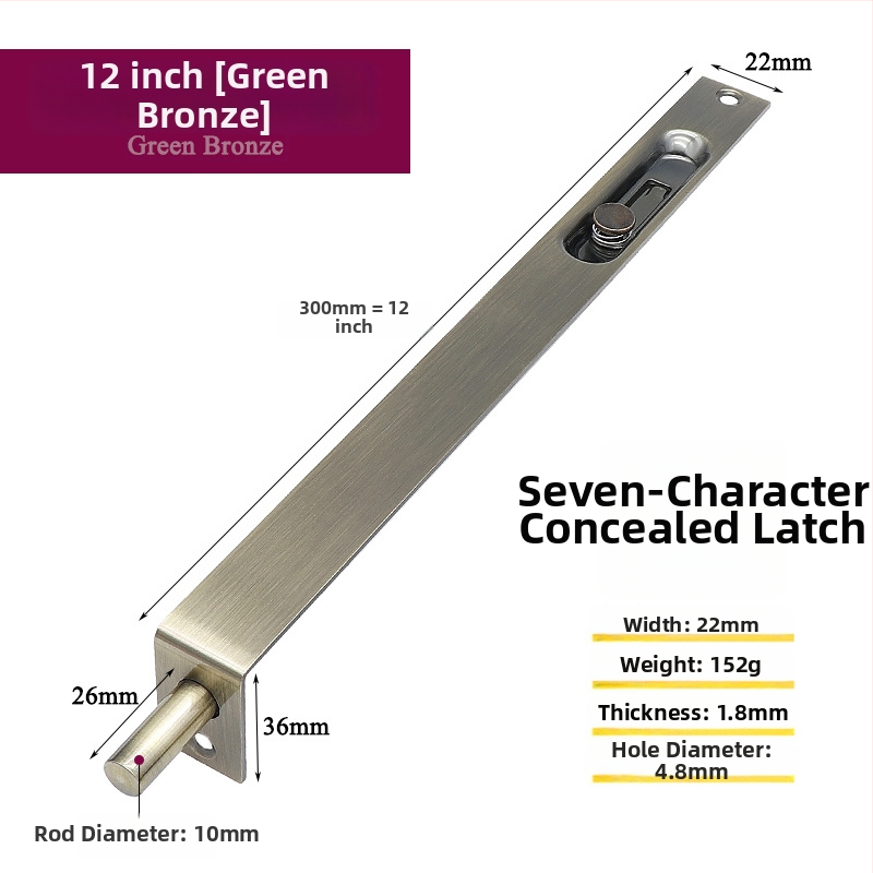 Nerūsējošā tērauda, F-tip slēdzis durvīm, 7 rakstzīmju spraudnis, elektroplētas pārklājums, zīmols Asabie