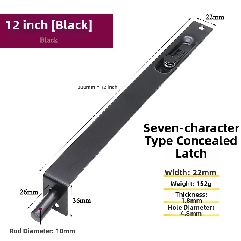 Nerūsējošā tērauda durvju slēgšanas mehānisms, tips F, septiņu rakstu aizbāzis, elektroplatinga pārklājums