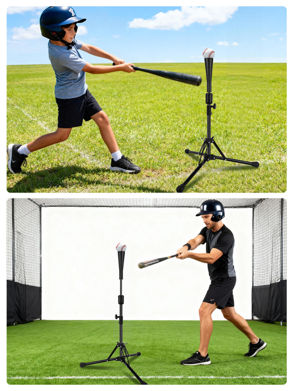 Baseball/Softball Hitting T-Frame, Prijenosna Trening Baza, Visokokvalitetno željezo i guma, Univerzalna upotreba, Personalizacija i tisak logotipa
