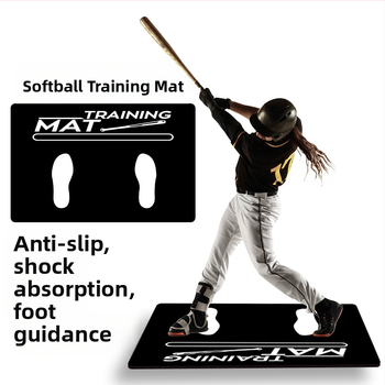 Pielāgots softballa trenēšanas paklājs ar PU putas silikon pamatu, neslīdīgs un izturīgs pret nolietošanos, ārējai un mājas lietošanai