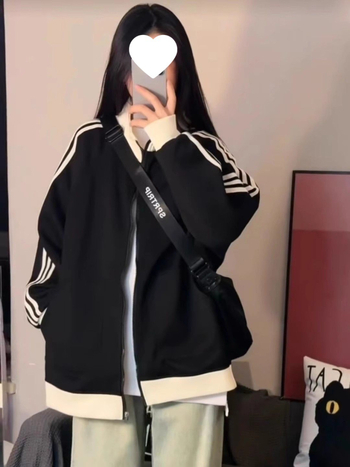 Ženska jakna od Chenille-Spandex sa stojećim ovratnikom, zatvaračem, srednje dužine, širokog kroja