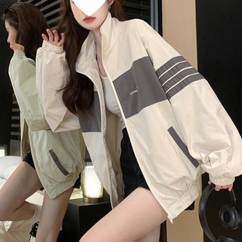 Moteriška trumpa bomber striukė be rankovių, laisvas kirpimas, stovinti apykaklė, chenille audinys, 95% spandeksas