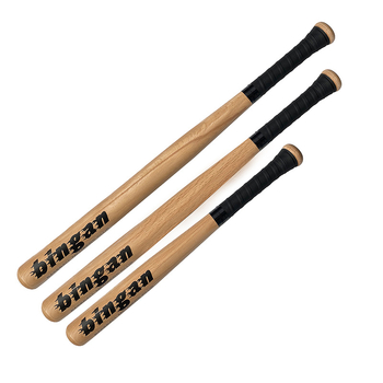 Fából készült baseballütő, Bingan márka, testreszabható feldolgozás, nyomtatott logó, alkalmas baseball és softball számára