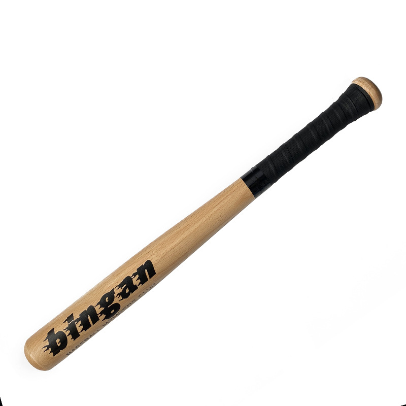 Fából készült baseballütő, Bingan márka, testreszabható feldolgozás, nyomtatott logó, alkalmas baseball és softball számára