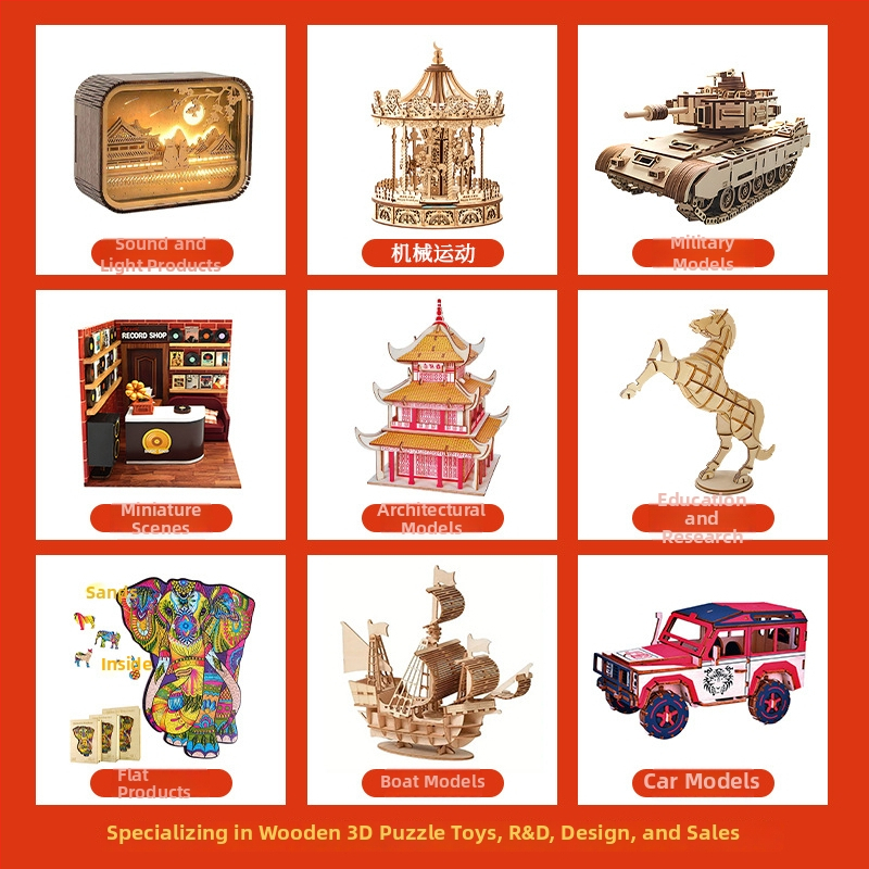 Medinė 3D dėlionė staliniam žaidimui – daugiafunkcinė švietimo žaislas su pritaikomais piešiniais, 7-14 metų