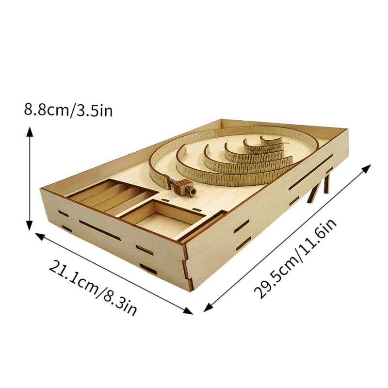 Fából készült 3D golyós pinball puzzle asztali játék a koncentráció edzésére, DIY testreszabás, egyedi rajzok, 7–14 évesek számára