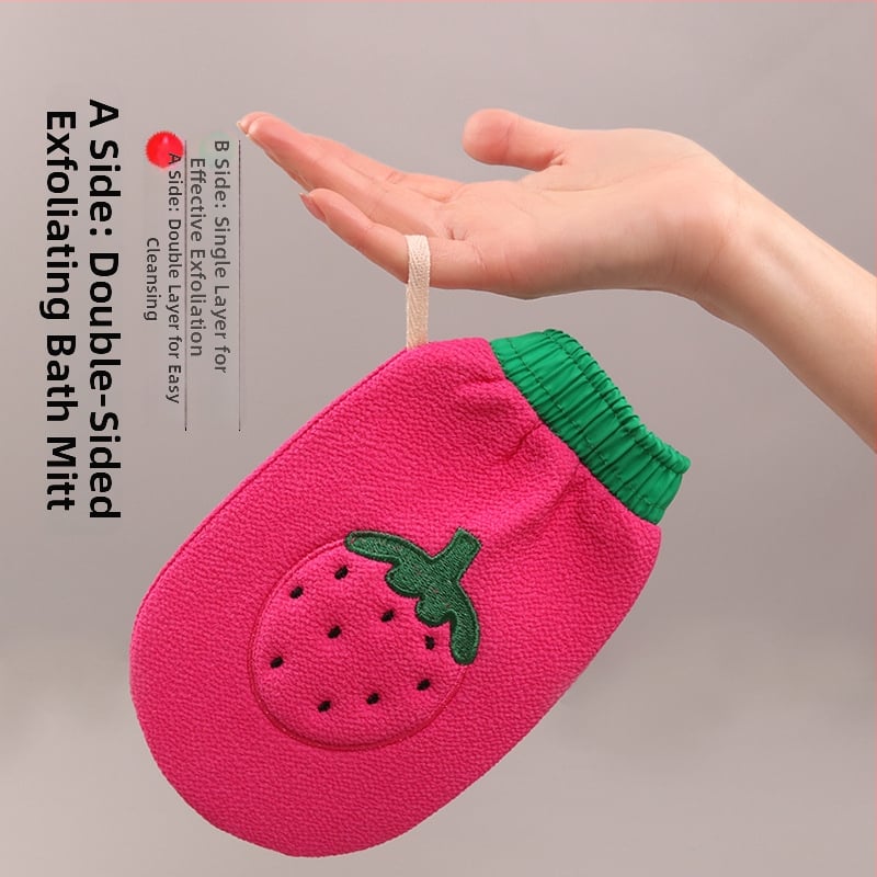 Vannitoa käterätik eksfoliivse keskmise peenusega tekstuuriga, kahekülgne tekstureeritud pind, matt materjal, tikandidisain