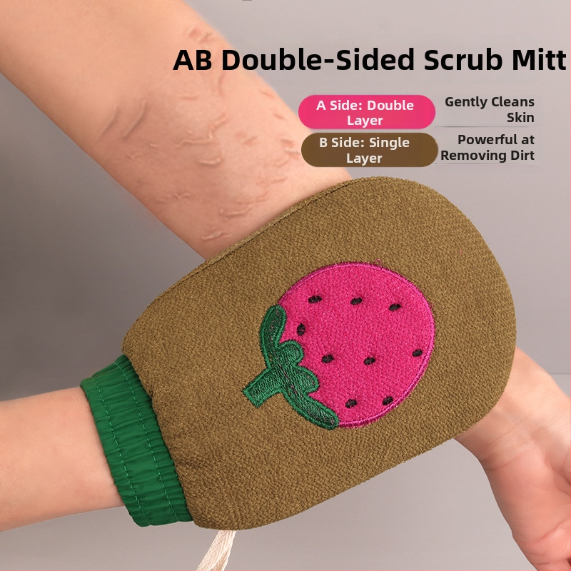 Vannitoa käterätik eksfoliivse keskmise peenusega tekstuuriga, kahekülgne tekstureeritud pind, matt materjal, tikandidisain