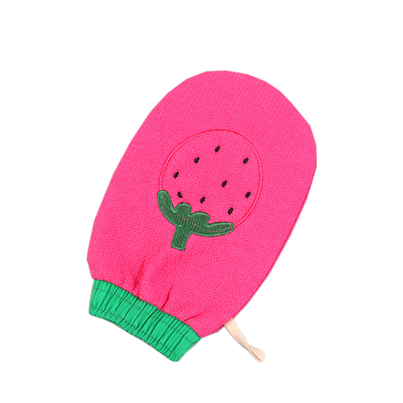 Хавлия за баня със ексфолираща средно-фина текстура, двустранно текстурирана повърхност, матов материал, бродиран дизайн