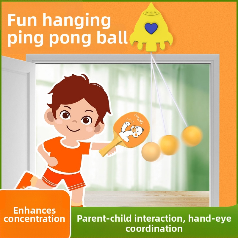 Rocket bērnu karājas galda tenisa treniņš iekšējā durvju rāmī – interaktīva vecāku un bērnu sensorā spēle, ABS materiāls, galda teniss kategorija, piemērots fitnesa aprīkojumam un sporta tendencēm