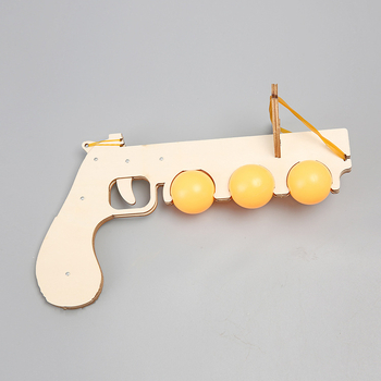 Fából készült elasztikus asztalitenisz modell fizikai kísérletekhez – DIY tudományos készlet 7–14 éveseknek, multifunkciós, elektromos