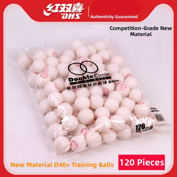 Dhs galda tenisa bumbiņas - ABS materiāls, 120 gab., trenēšanās komplekts (galda teniss un badminton)