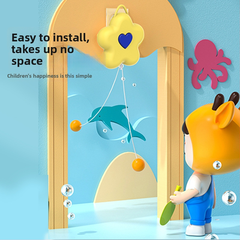 Stolnotenis treners - pakārts ziedu dizains, ABS konstrukcija, zīmols Boxing Shun, iekštelpu lietošanai, drukāts logotips