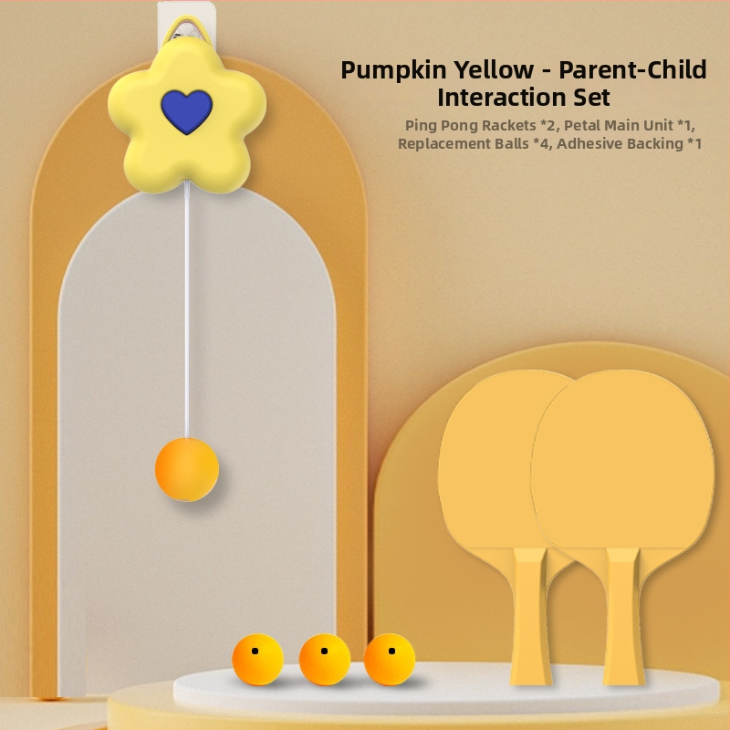 Stolnotenis treners - pakārts ziedu dizains, ABS konstrukcija, zīmols Boxing Shun, iekštelpu lietošanai, drukāts logotips