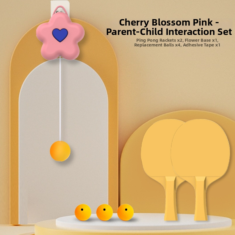 Stolnotenis treners - pakārts ziedu dizains, ABS konstrukcija, zīmols Boxing Shun, iekštelpu lietošanai, drukāts logotips