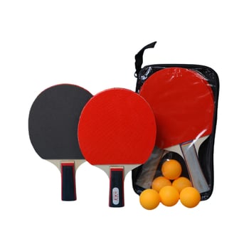 Set reketa za stolni tenis, dvije rekete, baza od topoľa, guma s ljepilom, ravni i vodoravni zahvat