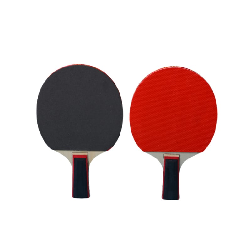 Set reketa za stolni tenis, dvije rekete, baza od topoľa, guma s ljepilom, ravni i vodoravni zahvat