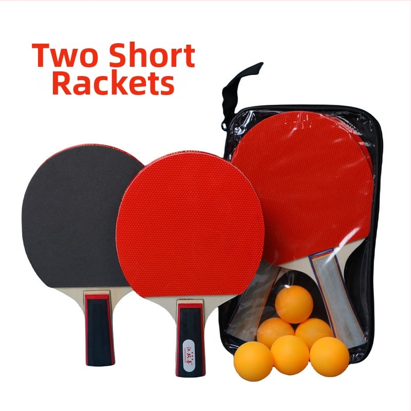 Set reketa za stolni tenis, dvije rekete, baza od topoľa, guma s ljepilom, ravni i vodoravni zahvat