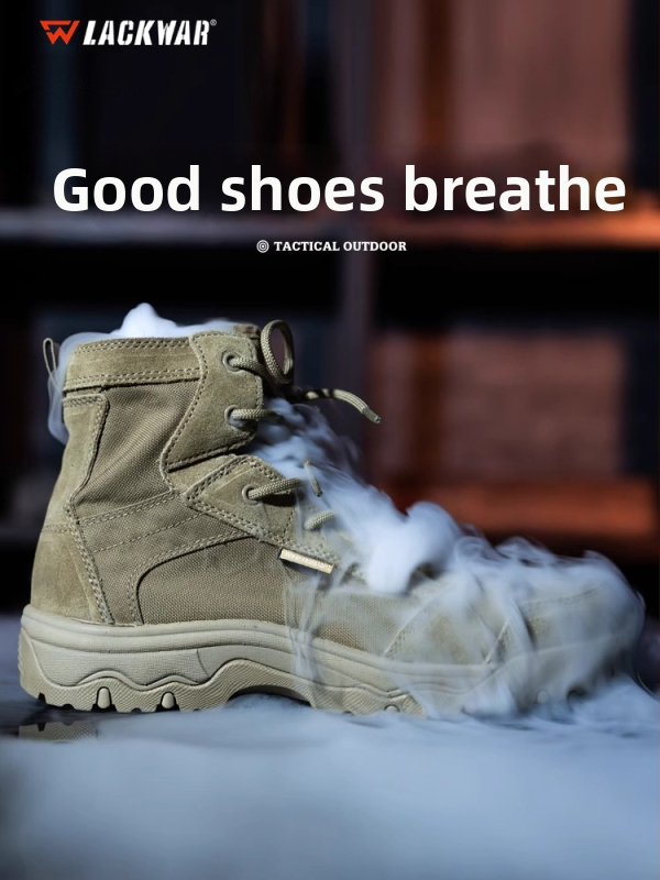 Lackwar Storm Desert Thin Outdoor Tactical Boots – Pārgājieniem un taktiskajai apmācībai, Poliesters, Pieaugušie, Unisex