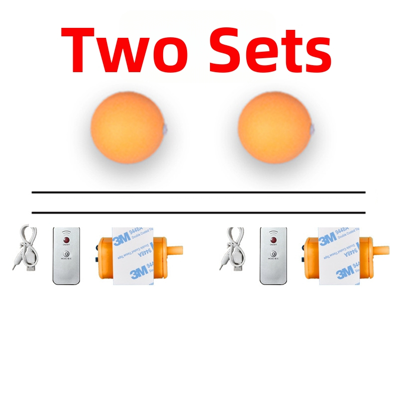 Elektriska attālināti vadāma galda tenisa bumba ar regulējamu cietību un elastību, ar ātru un lēnu režīmu un augstu frekvenci.