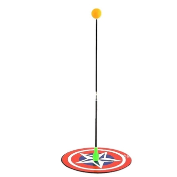 Galda tenisa treneris bērniem — mājas treniņiem, viens vai divi spēlētāji, elastīgs locīgs stienis, automātiska atgriežamā bumba, nerūsējošs tērauds