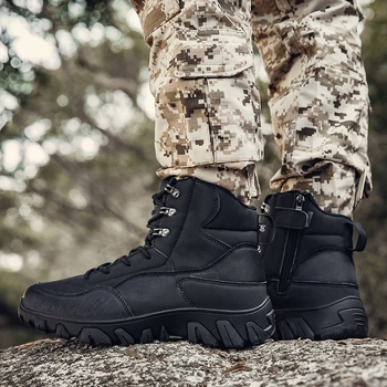 Armijas stila ārējie zābaki A03 Mesh pieaugušajiem vīriešiem – pārgājieni un kempings