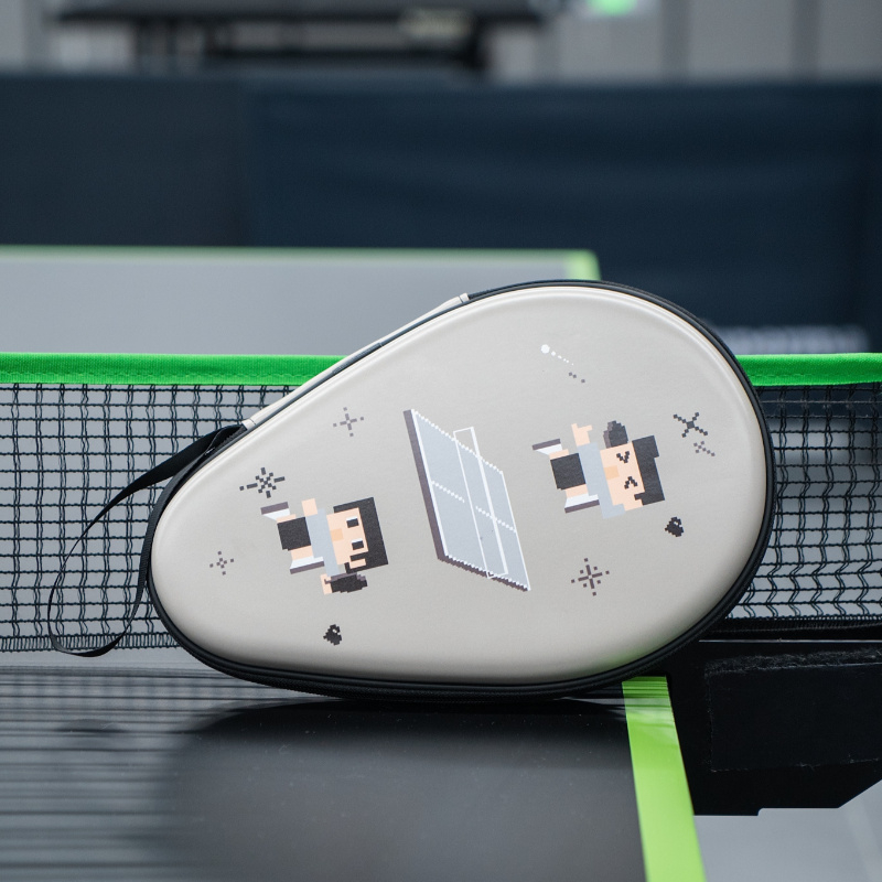 Tabletenisa raketes vāciņš ķirbja formā, vienslāņu dizains ar pikseļu rakstu — Materiāls: zīda zieds; Apstrāde un pielāgošana: Nav; Zīmols: Cits; Pielietojums: Galda teniss