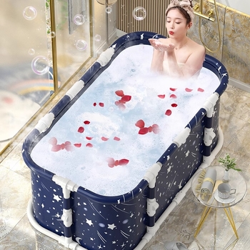 Összecsukható fürdővödör felnőtteknek – teljes testű PVC fürdővödör, használat: fürdés, stílus kettős/összecsukható