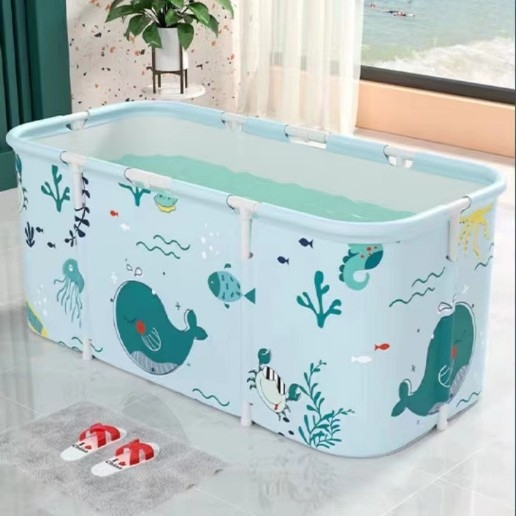 Összecsukható fürdővödör felnőtteknek – teljes testű PVC fürdővödör, használat: fürdés, stílus kettős/összecsukható