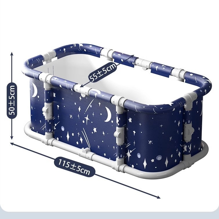 Összecsukható fürdővödör felnőtteknek – teljes testű PVC fürdővödör, használat: fürdés, stílus kettős/összecsukható