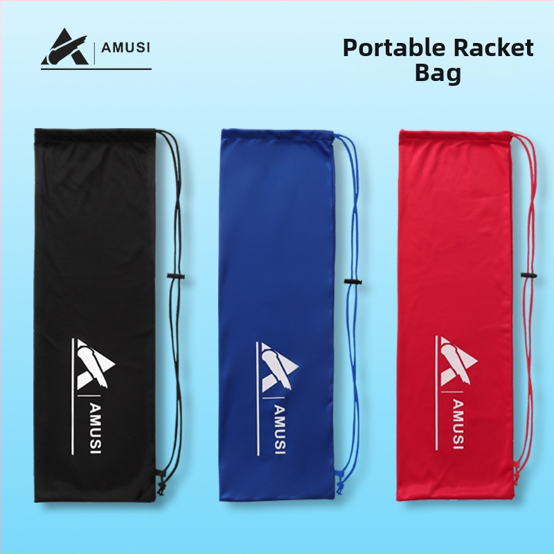 Arms Badminton raketes flaneles soma ar auklu aizdari, aizsargājoša soma, komplekts 2 gab