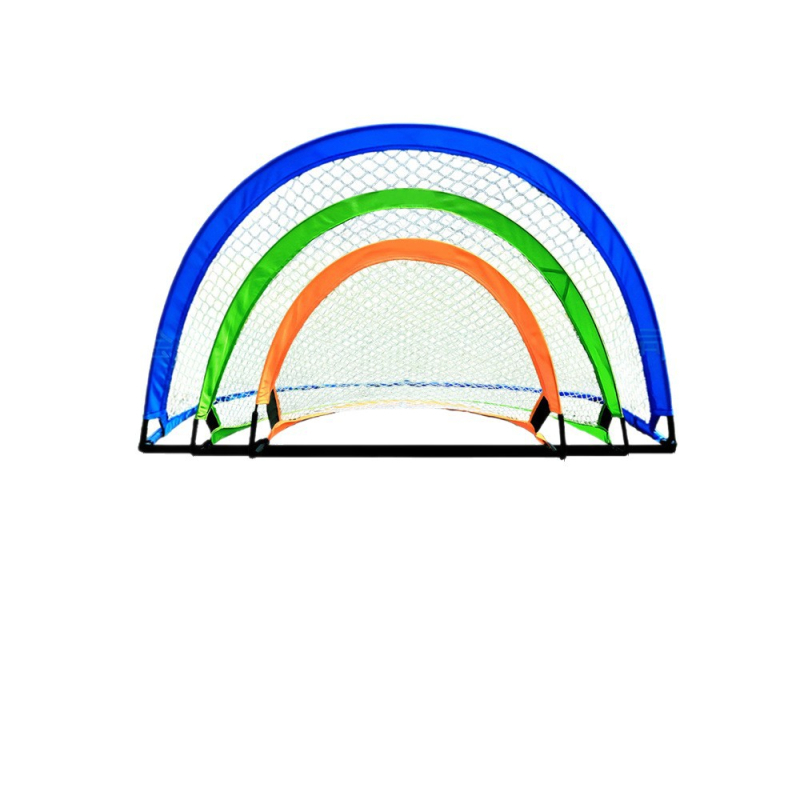 Poartă de fotbal pentru copii cu cadru pliabil – echipament de antrenament în aer liber; Materiale: plasă Tedolon fără noduri; cadru din fibră de sticlă; pânză Oxford