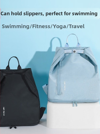 Sportska torba s odjeljkom za suhu i mokru, vodootporna torba za plažu, torba za fitness i putovanja, ruksak s pretincem za cipele