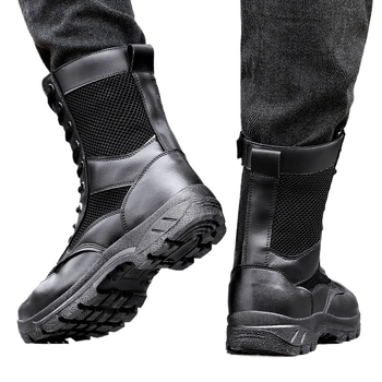 Vasaras tīklu darba apavi ar rāvējslēdzēju - Unisex āra pārgājienu apavi, ultra viegli elpojoši, drošības un pārbaudes nolūkiem, materiāls Super Fiber, zīmols Xiao wu ji hua