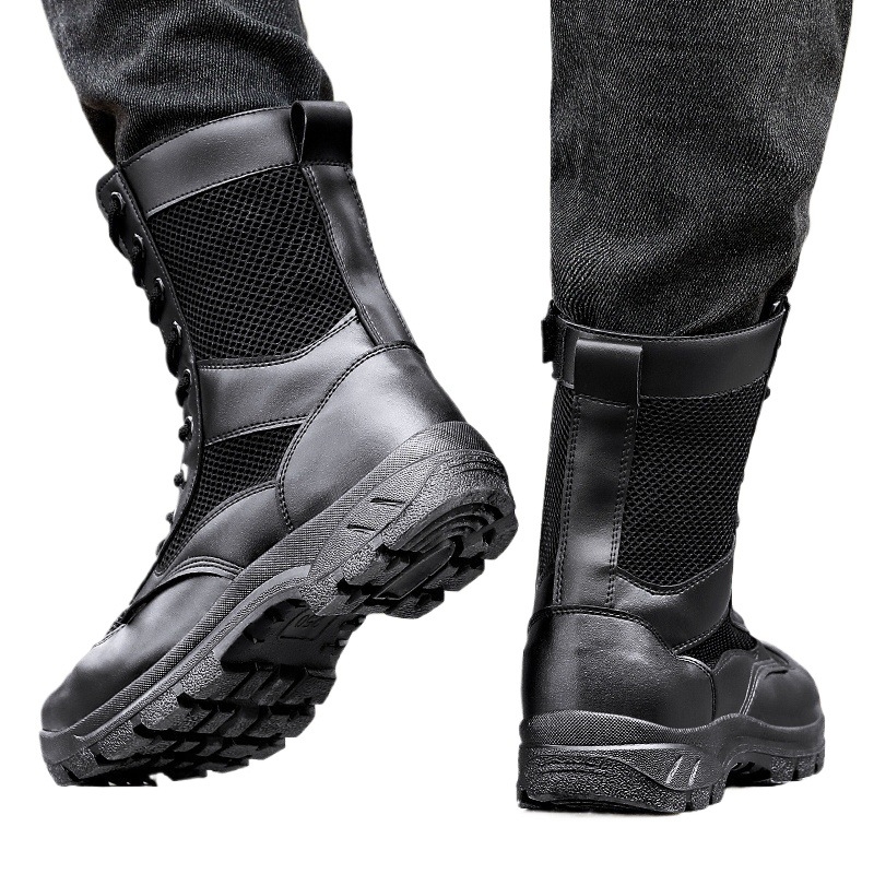 Vasaras tīklu darba apavi ar rāvējslēdzēju - Unisex āra pārgājienu apavi, ultra viegli elpojoši, drošības un pārbaudes nolūkiem, materiāls Super Fiber, zīmols Xiao wu ji hua