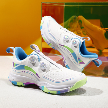 Badminton cipők, uniszex, lélegző, kopásálló, csúszásmentes, gumitalppal.