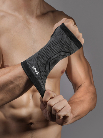 Plaukstas aizsargs — sviedru uzsūcošs, elpojošs neilons; piemērots svaru celšanai, skriešanai ar virvi, riteņbraukšanai