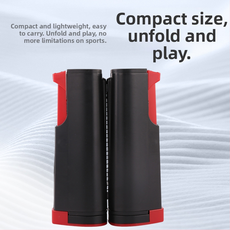 Portatiivne lauatennise võrgu raam, universaalne, PVC/ABS materjalist, teleskoopiline pikkus 190 cm, kinnitamise ava 5 cm