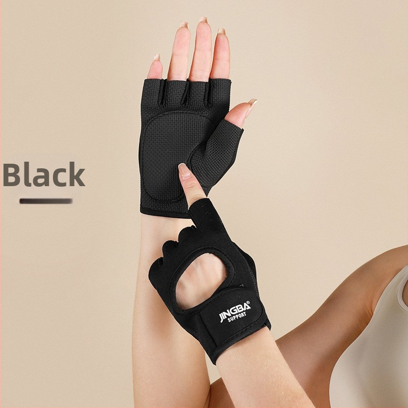 Daļēji pirkstu sporta cimdi – neilona plaukstas aizsargs, rokas aizsargs, piemēroti ārējiem sporta veidiem, fitnesam, velosipēdu braukšanai, slēpošanai un kalnu kāpšanai