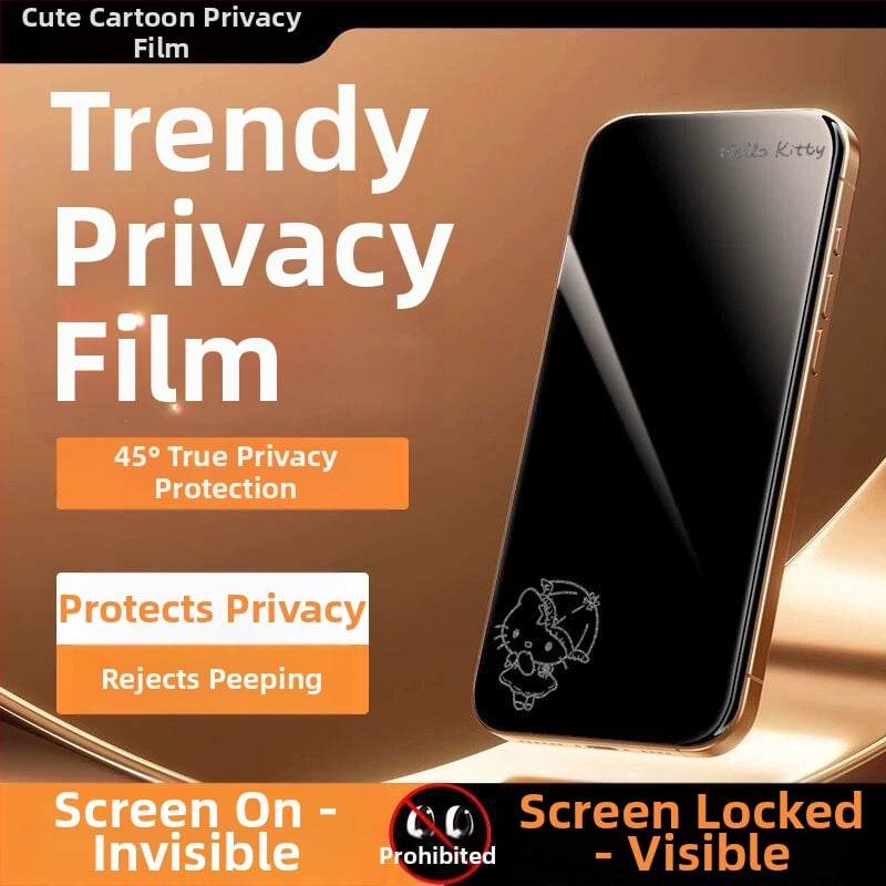 Priekšējā stikla aizsargs ar privātuma aizsardzību iPhone 14 Pro Max – HD, pilns displejs, anti-skatīšanās, izturīgs pret kritieniem, putekļu izturīgs