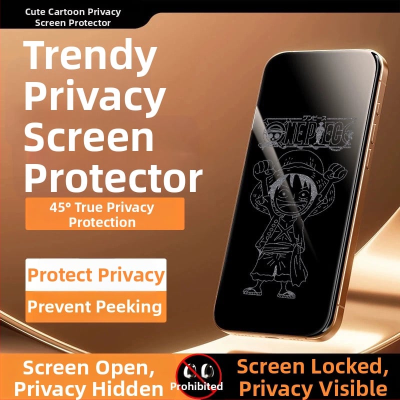 Priekšējā stikla aizsargs ar privātuma aizsardzību iPhone 14 Pro Max – HD, pilns displejs, anti-skatīšanās, izturīgs pret kritieniem, putekļu izturīgs